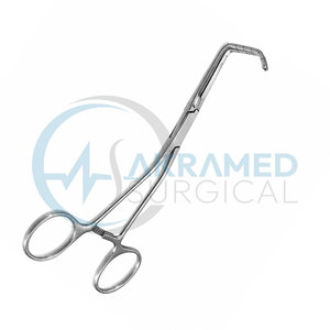 Pince d'anastomose Cooley angulaire 18 cm, 7 mâchoires atraumatiques 20 mm, tiges angulées, instrument chirurgical en acier certifié CE - Product Image 5