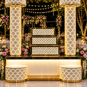 Floravelle GrandServe, Buffet Clásico Moderno y Elegante de Acero Inoxidable, Entrega Rápida para Uso en Interiores y Exteriores - Product Image 2