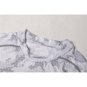 เสื้อคอมเพรสชั่นลายตัวอักษรสำหรับผู้ชาย ขายส่ง ป้องกันการเกิดขุย - Product Image 6