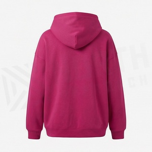 Women Oversized <b>Drop</b> Shoulder Hoodie Blank Pullover Sweatshirt Custom Logo Print High Quality Streetwear Fashion Wear - Product Image 2