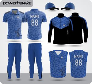 Conjunto de uniforme de cricket de alta calidad, camiseta de jersey con cuello y pantalones cómodos con personalización - Product Image 1