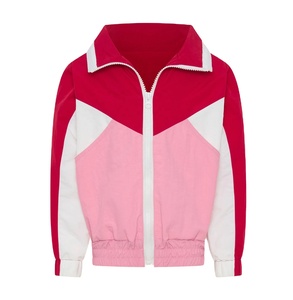 Vestes coupe-vent en nylon pour hommes avec fermeture éclair, respirantes, patchwork, couleurs contrastées, imperméables, légères - Product Image 3