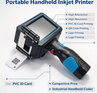 Penjualan Panas Printer Inkjet Genggam Portabel Resolusi Tinggi Harga Kompetitif untuk Kartu ID PVC, Kode QR & Penanda Logo
