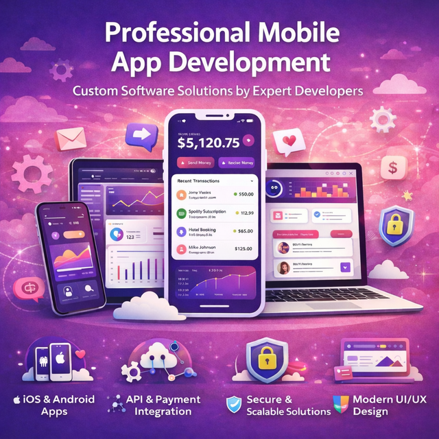 Custom Mobile App Development Advanced Features Cross-Platform Support (Mac//Linux) Internet Expert Software Solutions