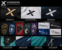 Uniformes Deportivos para Hombre X Sports City, Conjuntos de Uniformes Deportivos para Equipos, 100% Algodón Transpirable, Verano, Colores Personalizados OEM/ODM, Impresión Digital