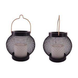 Modern Black Metal Mesh <b>Lantern</b> Hanging <b>Outdoor</b> <b>Candle</b> Holder Wire Decorative Garden Patio Tabletop Moroccan Wedding Stylist - Product Image 1