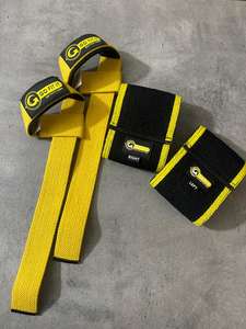 Correas de Levantamiento de Pesas en Forma de 8 de Neopreno y Elásticas y Banda de Compresión para Muñeca - Soporte Ajustable Antideslizante para Gimnasio - Product Image 2