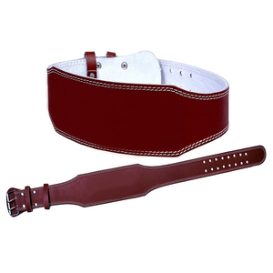 เข็มขัดยกน้ำหนักหนังแท้ ขนาด 4 นิ้ว 6 นิ้ว เข็มขัดออกกำลังกายแบบหนา ปรับได้ รองรับหลัง ผลิตโดยโรงงาน OEM - Product Image 4