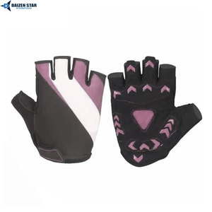 Gants de cyclisme professionnels pour VTT et vélo de route, été, en PU, respirants, légers, antidérapants, antichocs, avec rembourrage en gel, mi-doigts - Product Image 6