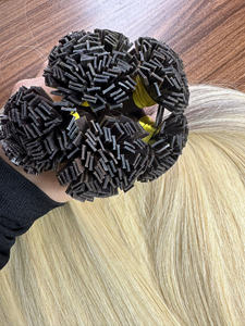 Extensions de cheveux à pointes pré-collées en kératine Super Double Drawn I Tip, fabriquées à partir de vrais cheveux humains, fabriquées au Vietnam. - Product Image 2