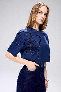 Top indio hecho a mano para mujer, cuello en V, ropa de playa de verano, top corto, talla única, manga acampanada, informal, para fiesta, ropa informal. - Product Image 6