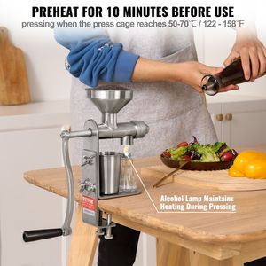 Stainless Steel Manual <b>Oil</b> <b>Press</b> <b>Machine</b> Detachable Effortless Cleaning <b>Oil</b> Extractor for Household Use - Product Image 3