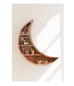 Premium Rustic Live Edge Solid Wood Floating <b>Wall</b> <b>Shelves</b> Heavy Duty Thick Timber Hanging <b>Storage</b> Ledge for Kitchen Living Room - Product Image 1