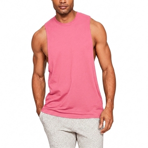 Camiseta sin Mangas para Hombre, Lisa, de Algodón Suave, Corte Regular, Ligera, Transpirable, Informal, para Gimnasio, Entrenamiento, Fitness, Verano - Product Image 5