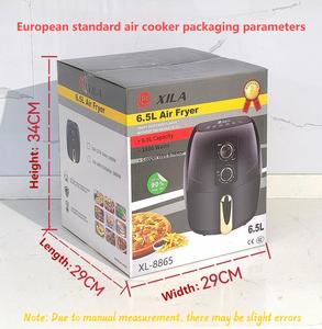 Venta al por mayor de freidoras de aire eléctricas de alta calidad 6.5L cocina ajustable circulación caliente bajo aceite profundo HOTELES DE ACERO INOXIDABLE - Product Image 4