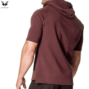 Sudadera Térmica Ajustada de Manga Corta para Gimnasio y Culturismo, Venta al por Mayor, Personalizada, Económica, Sudadera Deportiva de Manga Corta - Product Image 2