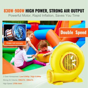 450W 0.6HP Portable Air Blower 1750Pa Commercial Pump Fan for <b>Inflatable</b> Bounce <b>House</b> 21V Voltage OEM Customizable - Product Image 2