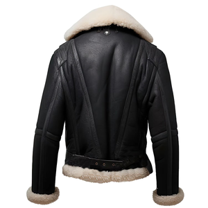Chaqueta de Cuero Genuino de Piel de Oveja para Hombre de Alta Calidad - Chaqueta de Cuero para Invierno Cálido y Nieve, Colores y Tallas Personalizables Disponibles - Product Image 4
