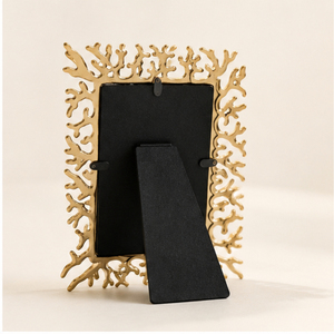 <b>Gold</b> Metal Photo <b>Frame</b> Ornate Coral Branch Design <b>Picture</b> <b>Frame</b> Wholesale Nordic Tabletop Home and Wedding Decor - Product Image 3