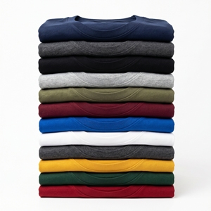 เสื้อยืดคอกลมแขนสั้นทรงปกติสำหรับผู้ชาย ผ้าฝ้าย 100% สีพื้น แบบเรียบง่าย สไตล์ลำลอง ถักทออย่างเป็นมิตรต่อสิ่งแวดล้อม เหมาะสำหรับใส่ออกกำลังกายหรือสตรีทแวร์ - Product Image 4