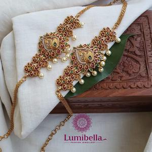 Peacock Kemp Armlets Fashion Jewelry Set - Product Image 1