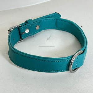 ปลอกคอสุนัขหนังแท้ทำมือแบบปรับได้ นุ่ม สบาย  วัสดุหนังวัวแท้  อุปกรณ์สำหรับสัตว์เลี้ยง - Product Image 4