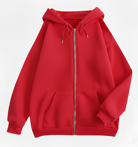 Sweat à capuche zippé en coton 100% de haute qualité pour l'hiver, à carreaux, avec logo de marque brodé, pour femmes, taille universelle - Product Image 1