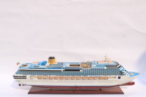 Modelo de Velero de Madera Hecho a Mano Costa Pacifica, Decoración Artística Coleccionable, Adorno de Mesa Personalizado con Temática Oceánica - Product Image 1