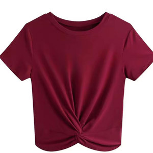 เสื้อครอปท็อปผู้หญิงใส่สบาย เนื้อผ้าระบายอากาศได้ดี เหมาะสำหรับแฟชั่นลำลอง ออกกำลังกาย และการเดินทาง - Product Image 1