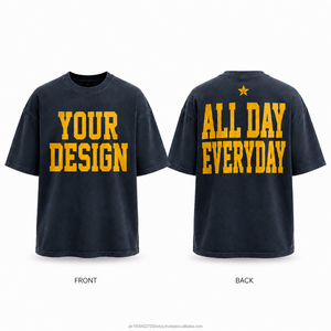 Camiseta Extra Grande para Hombre, Personalizada con Impresión, 100% Algodón Jersey, Manga Corta, Cuello Redondo, Transpirable, 320g, Ropa Casual, Impresión Serigrafiada - Product Image 4