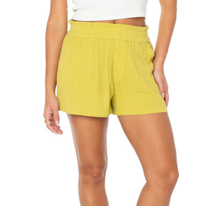 Shorts de Playa para Mujer, Sólidos, Duraderos, Resistentes a la Decoloración, Antipilling, Corte Holgado, Ideales para Vacaciones de Verano - Product Image 3