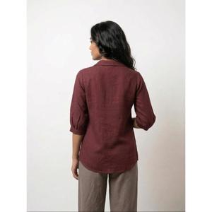 Elegante Camisa de Algodón para Mujer con Botones en la Parte Delantera para Comodidad y Estilo Diarios, Compre Directamente del Proveedor - Product Image 2