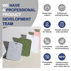 様々な形の吊り下げ式車用芳香剤ジェルシリコン製香り付きフレグランスカード、カスタマイズ可能 - Product Image 4