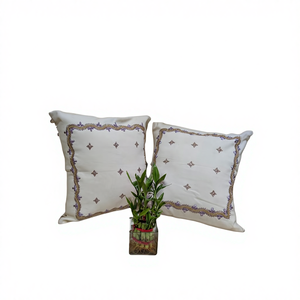 Funda de Almohada de Sofá de Algodón Bordado Tejido Ecológico de Lujo, Decoración del Hogar de Estilo Premium, Resistente a Químicos y de Secado Rápido - Product Image 1