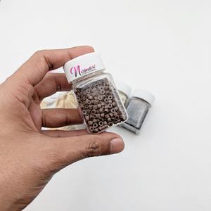 Pinzas Profesionales para Extensiones de Cabello de Acero Inoxidable con Revestimiento de Silicona Disponibles en Diferentes Colores 1000 Piezas/Caja Marca Personalizada - Product Image 5