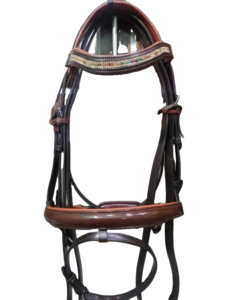 Elegante Brida Personalizable para Caballo con Brillantes Pedrerías, Cuero Premium, Aperos Ecuestres para Entrenamiento y Competición, Personalizado - Product Image 6