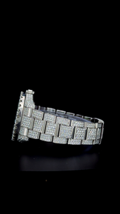 Reloj de Lujo con Incrustaciones de Moissanita VVS - Esfera Árabe Personalizada - Reloj para Hombre con Incrustaciones - Pasa el Test de Diamantes - Product Image 5