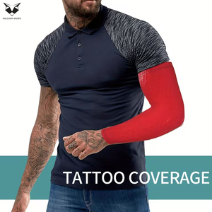 Manchons de bras rouges Raccoon Sports personnalisés, sublimés, anti-humidité, haute élasticité, antidérapants, séchage rapide, prix de gros - Product Image 6