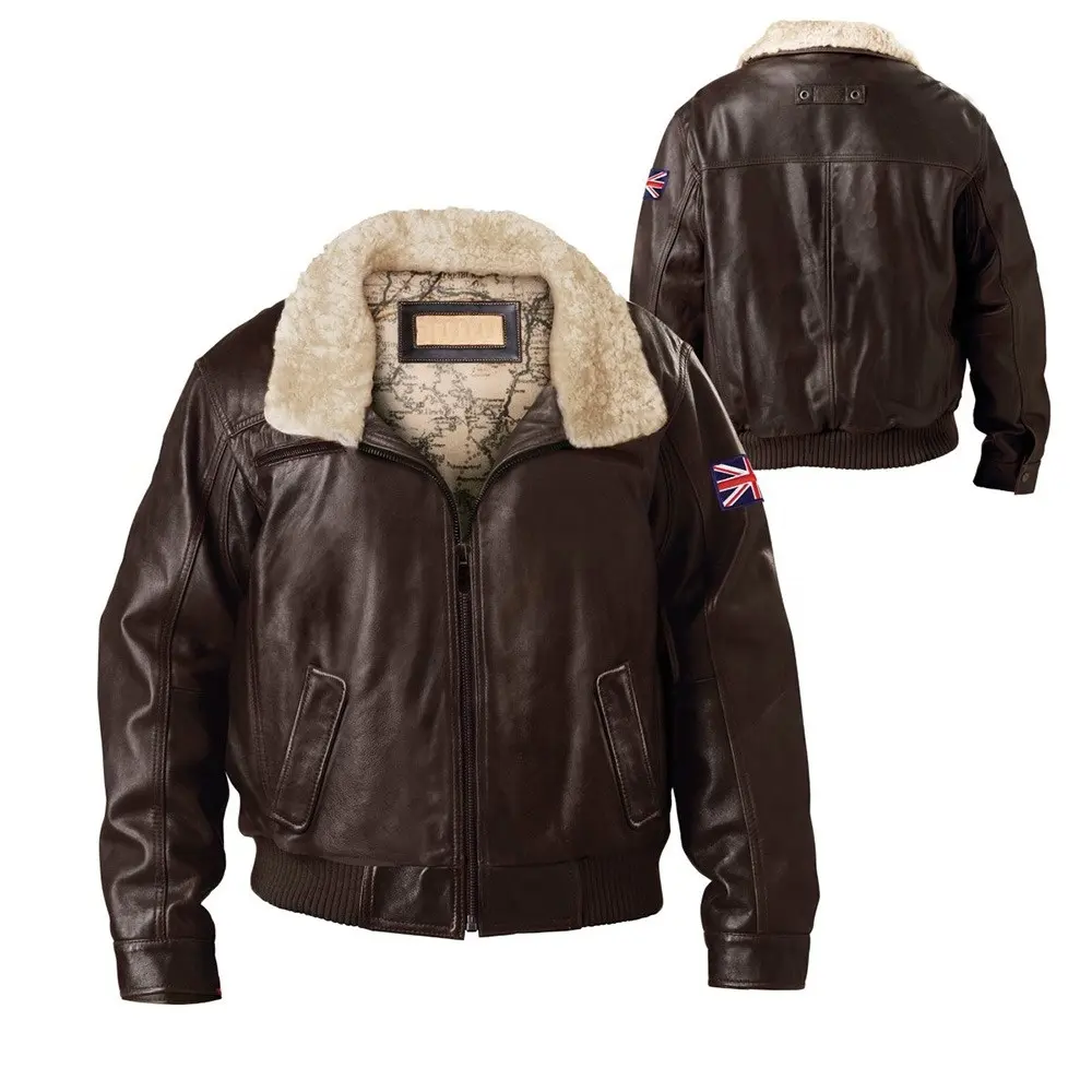 Original Cowhide Leather Men Real Leather Jacket Coat Bomber Jackets 2022 model New Arrivals Leather Jackets