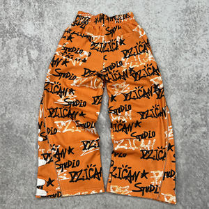 Pantalones YITE de Hip Hop, Estilo Urbano, con Parches Bordados, Cierre de Cremallera, Holgados, Personalizados para Hombre, Pantalones Deportivos Extra Grandes, Casuales, Resistentes y Transpirables - Product Image 2