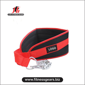 Cinturón de Cuero JUST FITNESS GEARS, Personalizado, Resistente, Antideslizante, con Hebilla y Cadena, para Levantamiento de Pesas, Entrenamiento de Fuerza, Soporte para la Espalda - Product Image 2