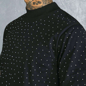 Camiseta Personalizada con Pedrería, Producción de Calidad de Exportación, Camiseta Urbana Oversize con Brillos, Colección Vanguardista de Moda - Product Image 6
