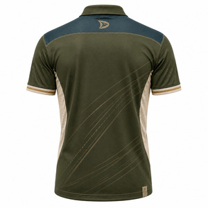 เสื้อคริกเก็ตผู้ชาย พรีเมียม สีเขียวมะกอก พิมพ์ลาย แขนสั้น ระบายอากาศ แห้งเร็ว ชุดกีฬา ทีมแวร์ - Product Image 3