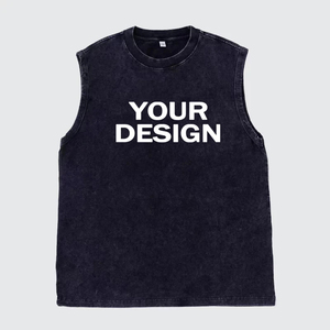 T-shirt sans manches Y2K vintage noir 100 % coton pour hommes et femmes, style hip-hop punk – Écologique, respirant, coupe ample, anti-plis - Product Image 5