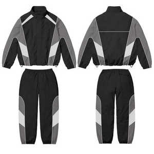 ชุดวอร์มวิ่งออกกำลังกาย RK SPORTS สำหรับผู้ชาย ผ้าโพลีเอสเตอร์ ดีไซน์ 2-in-1 สวมใส่สบาย ชุดกีฬา เสื้อแจ็คเก็ตซิปด้านหน้า ทรงเข้ารูป - Product Image 2