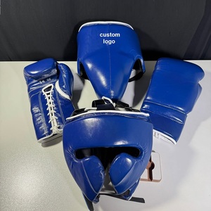 Juego de Guantes de Boxeo de Cuero Personalizados de Alta Calidad Profesional, Duraderos, Transpirables y Cómodos para Todo el Invierno, MOQ Bajo, Logotipo Personalizado OEM/ODM - Product Image 1