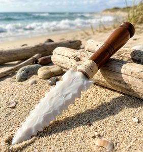 Pièce de décoration intérieure en agate blanche naturelle – Pierre décorative en agate polie pour table, étagère et décoration intérieure - Product Image 3