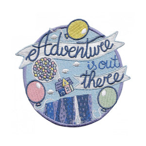 Patch brodé circulaire d'aventure avec motif montagne et arbres, badge en tissu à coudre pour accessoires vestimentaires - Product Image 4