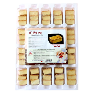 Direct Sale From Manufacturer OEM/ODM Service HALAL Tart Bakery Dessert Frozen Baked <b>Egg</b> Tart Shell YA04 720G Sweet Supplier Hot - Product Image 1