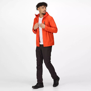 <b>Men</b> <b>Rain</b> <b>Jacket</b> Outdoor Waterproof Performance <b>Jacket</b> with Windproof Protection <b>Lightweight</b> Fabric and Packable Travel Design - Product Image 5